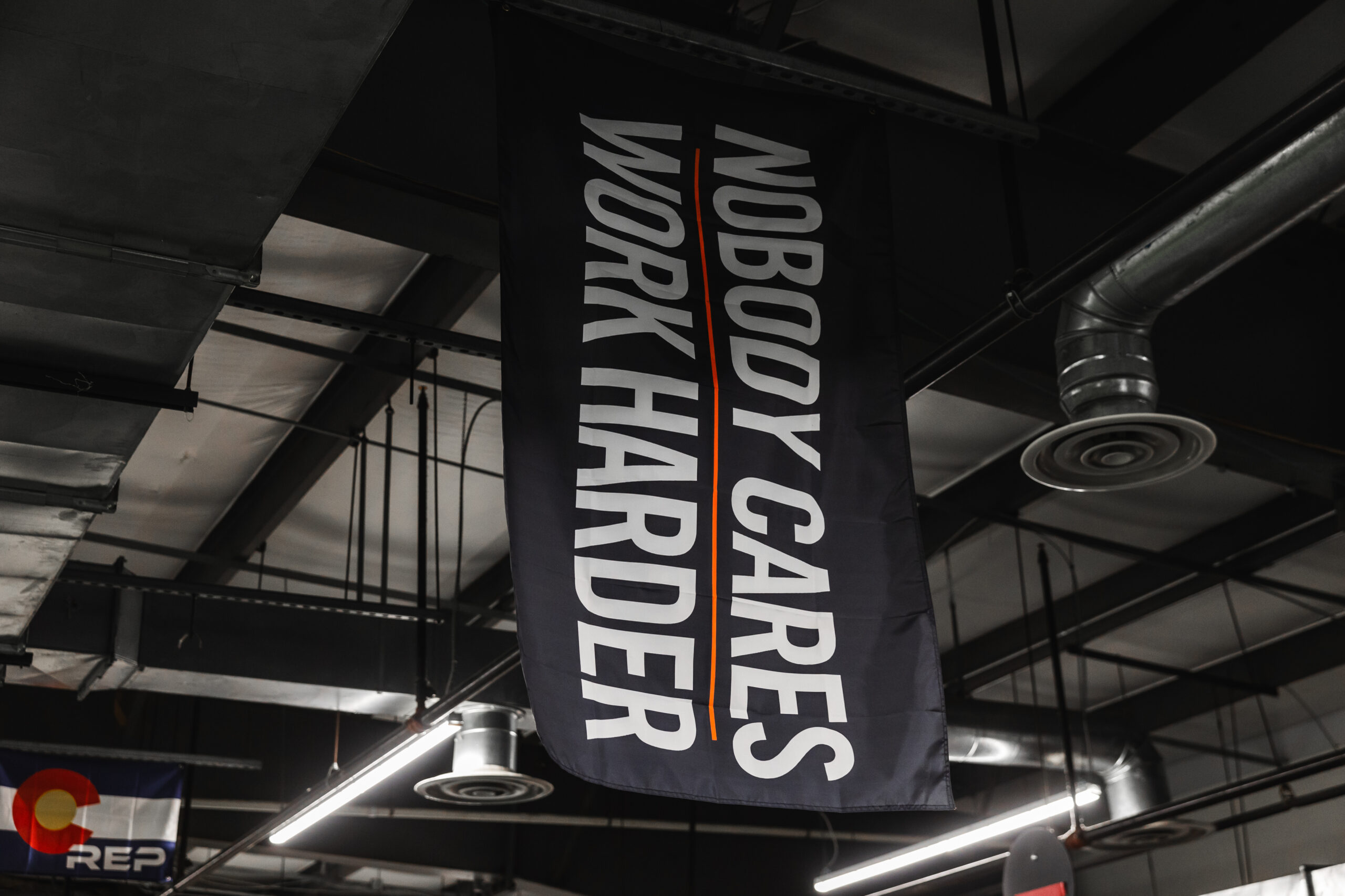 Nobody Cares Work Harder motivational wall Full Circle Fitness York PA
