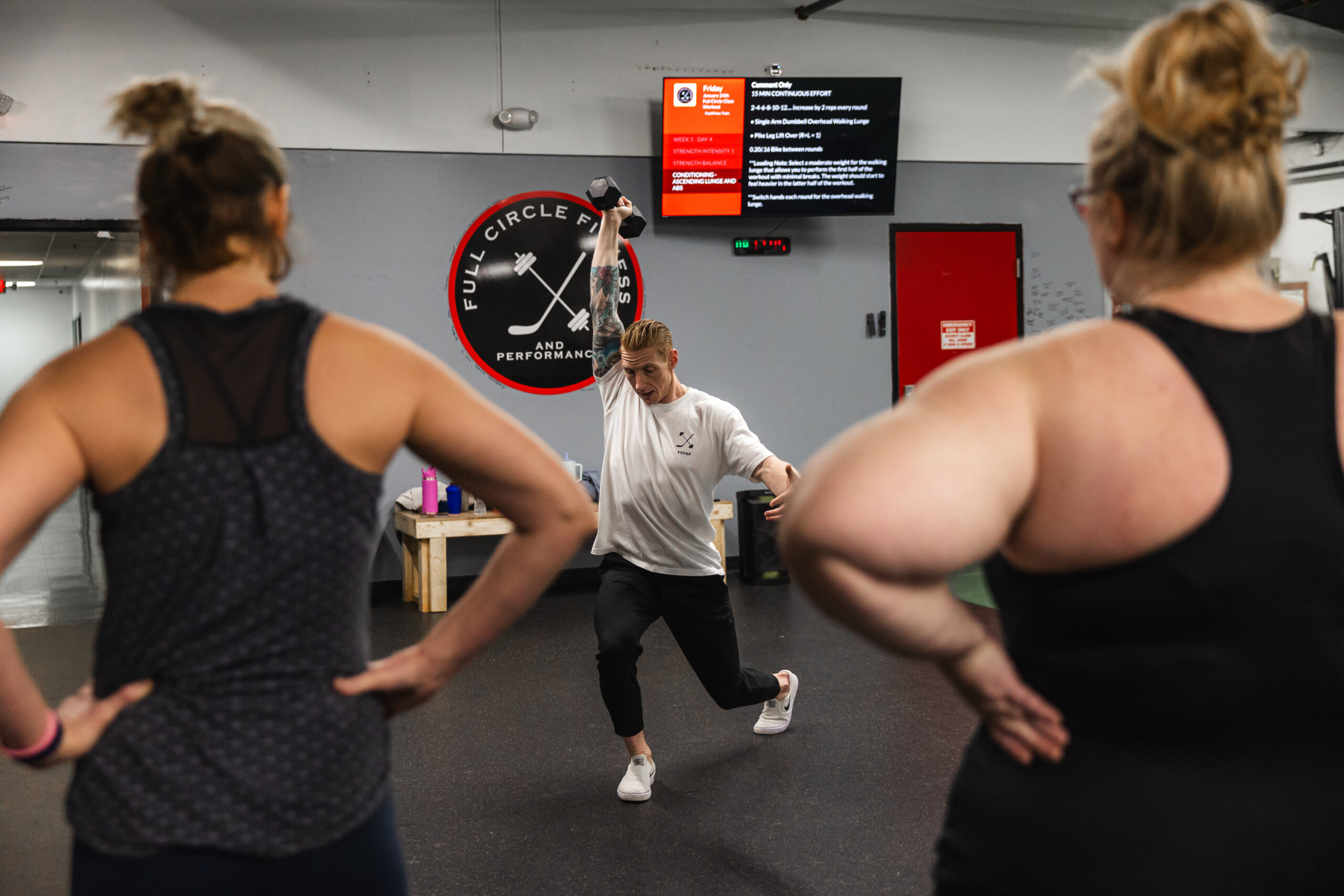 Jeremiah Trostle coaching athlete form at Full Circle Fitness York PA