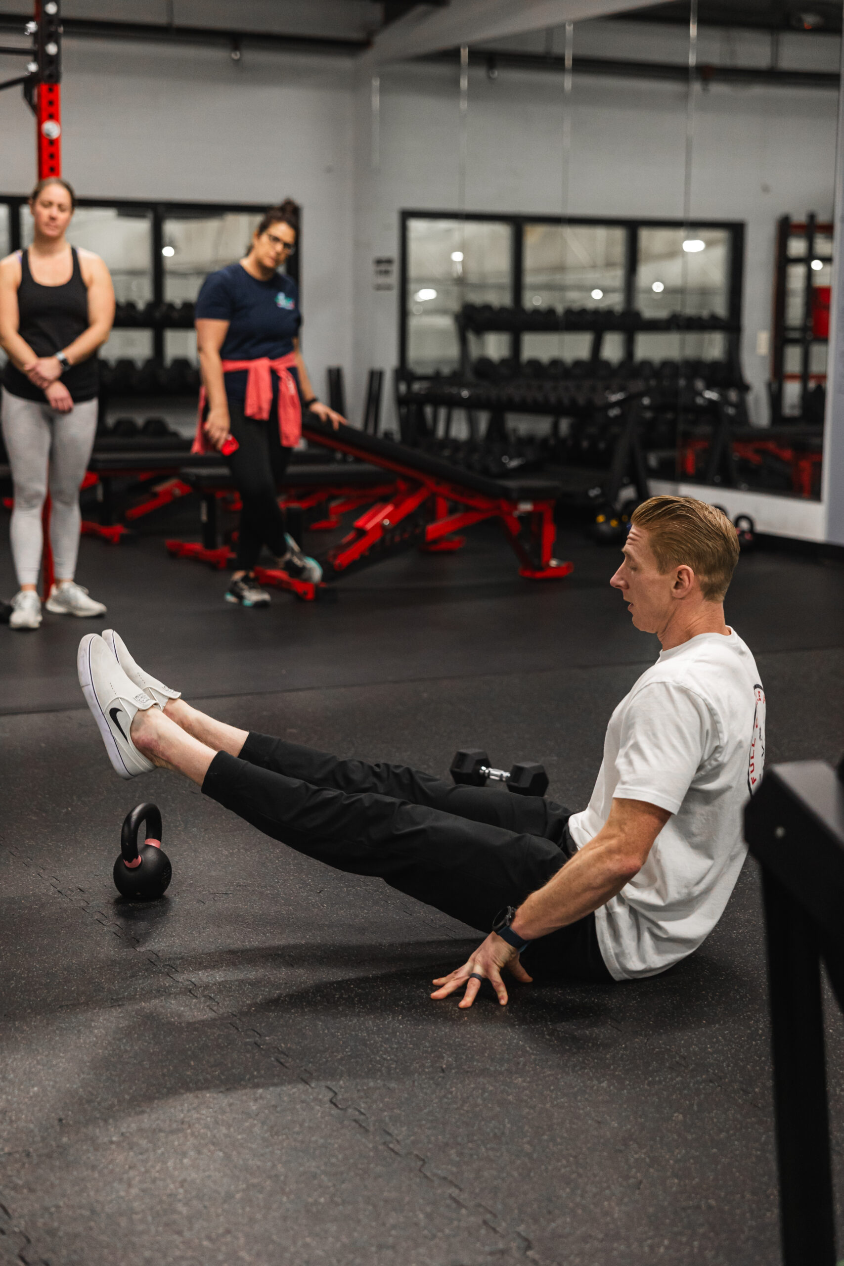 Coach Jeremiah Trostle training small group Full Circle Fitness York PA